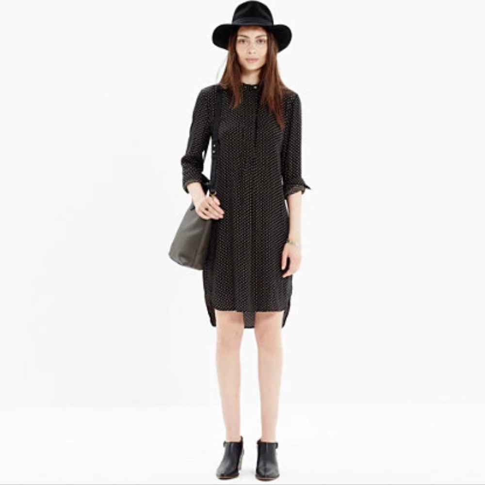 Madewell Tunic Dress in Dot, EUC, Small